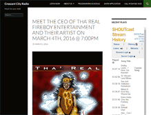 Tablet Screenshot of crescentcityradio.com